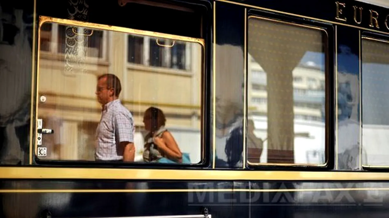 Trenul Orient Express a plecat din Sighişoara cu trei geamuri sparte