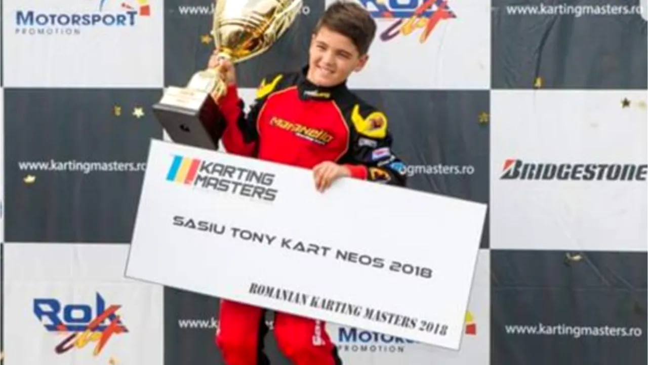Viitorul motorsportului este asigurat. La doar 10 ani, Albert Sandu este un pilot de karting experimentat