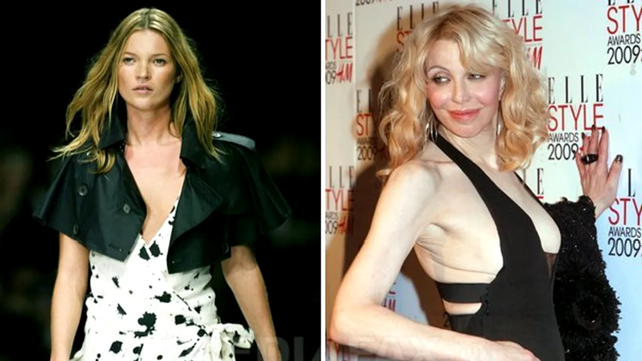 Courtney Love susţine că a avut o aventură cu Kate Moss