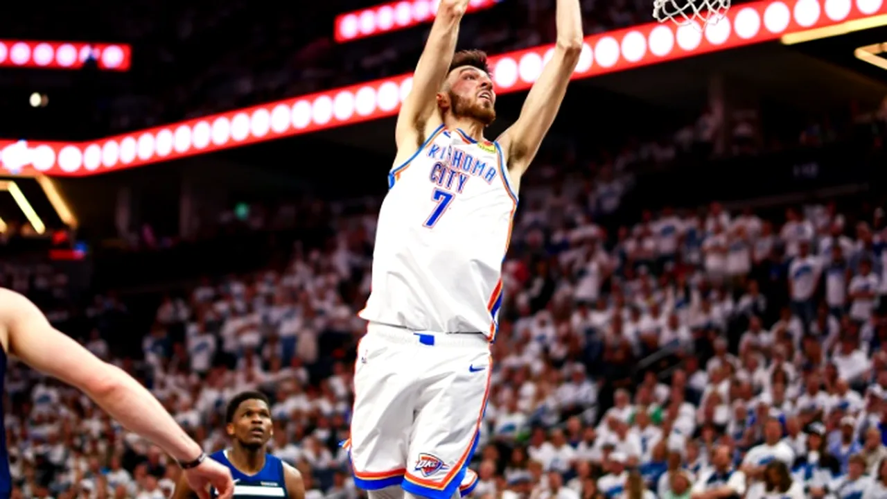 NBA: Oklahoma City Thunder, la o victorie distanță de marea finală