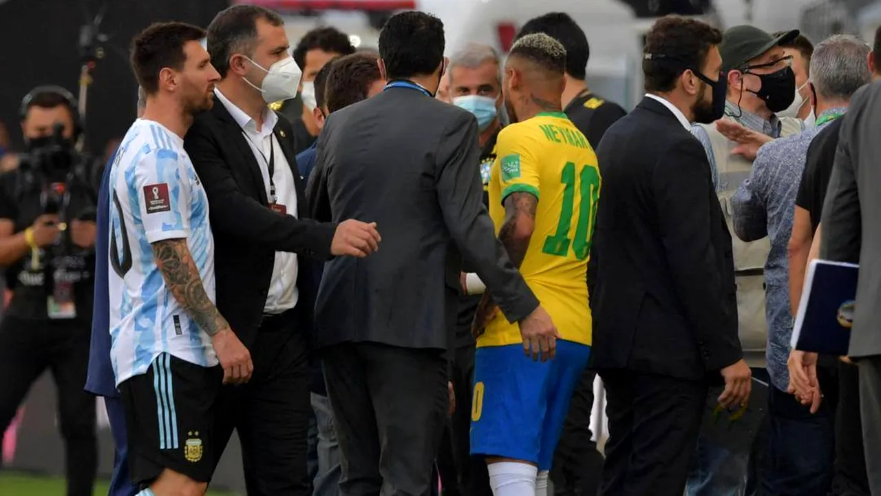 FIFA dispune ca Brazilia şi Argentina să joace meciul abandonat din preliminariile Cupei Mondiale
