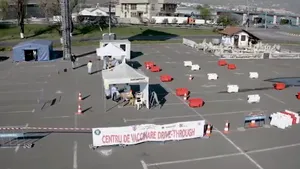 Nou centru de vaccinare drive-thru într-un oraş important din România