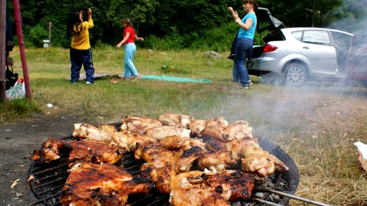 REPORTAJ: Sute de oameni la picnic în Pădurea Schullerwald, singurul loc autorizat din Bistriţa pentru această activitate