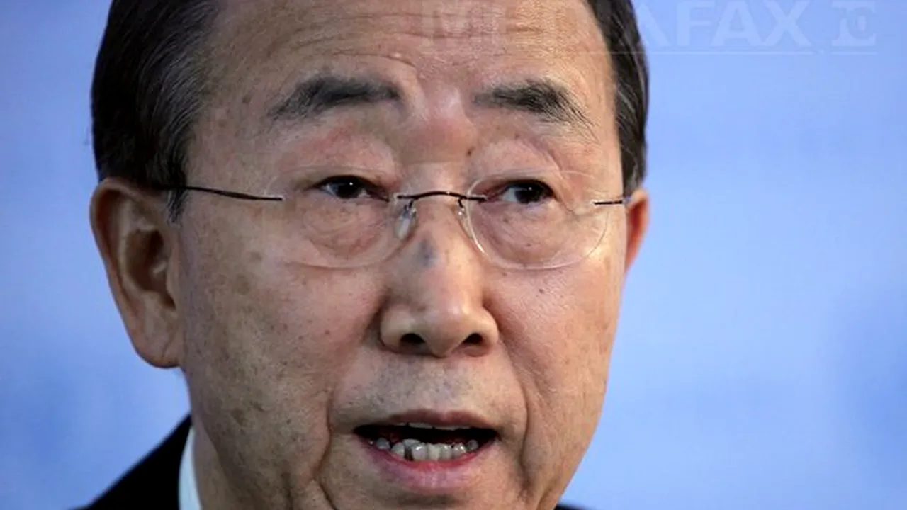 Ban Ki-moon: Dublul veto rus şi chinez la rezoluţia ONU privind Siria reduce rolul Naţiunilor Unite