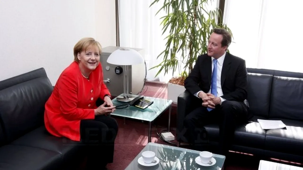 David Cameron şi Angela Merkel ar putea urmări împreună meciul Anglia-Germania, de la CM