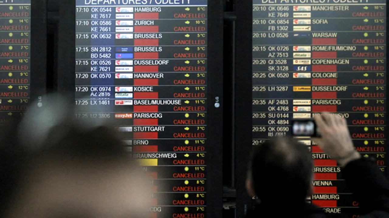 Mai multe ţări europene anunţă prelungirea restricţiilor de transport aerian