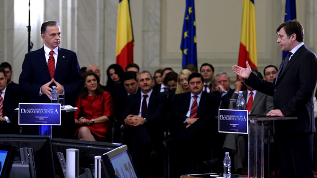 Absenţe la dezbaterea Băsescu-Geoană-Antonescu: Iliescu, Năstase, Hrebenciuc, Udrea, Videanu