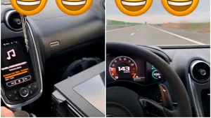 VIDEO: Denis Alibec s-a filmat la volan în timp ce gonea pe Autostrada Soarelui. Fotbalistul a încălcat două legi în acelaşi timp