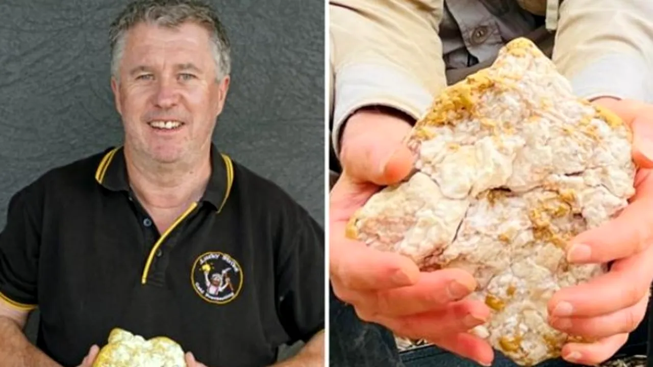 Un căutător de aur amator a descoperit o pepită uriaşă cu un detector de metale: valorează o avere

