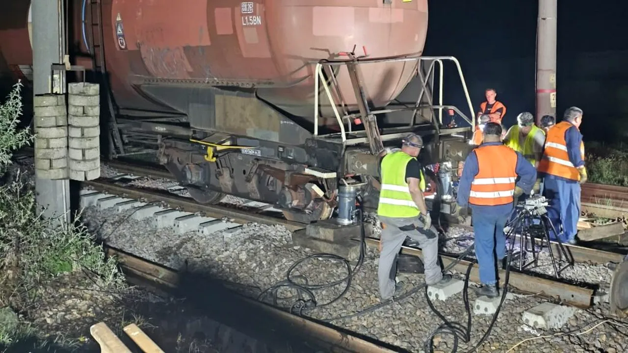 Trafic feroviar reluat între Roşiori şi Măldăeni, pe fir II după aproape 24 de ore