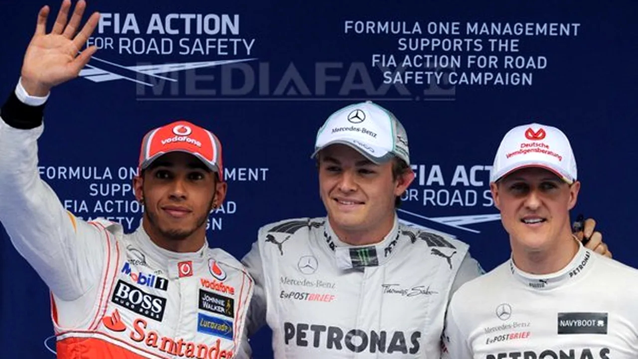 Marele Premiu al Chinei: Nico Rosberg (Mercedes), primul pe grila de start