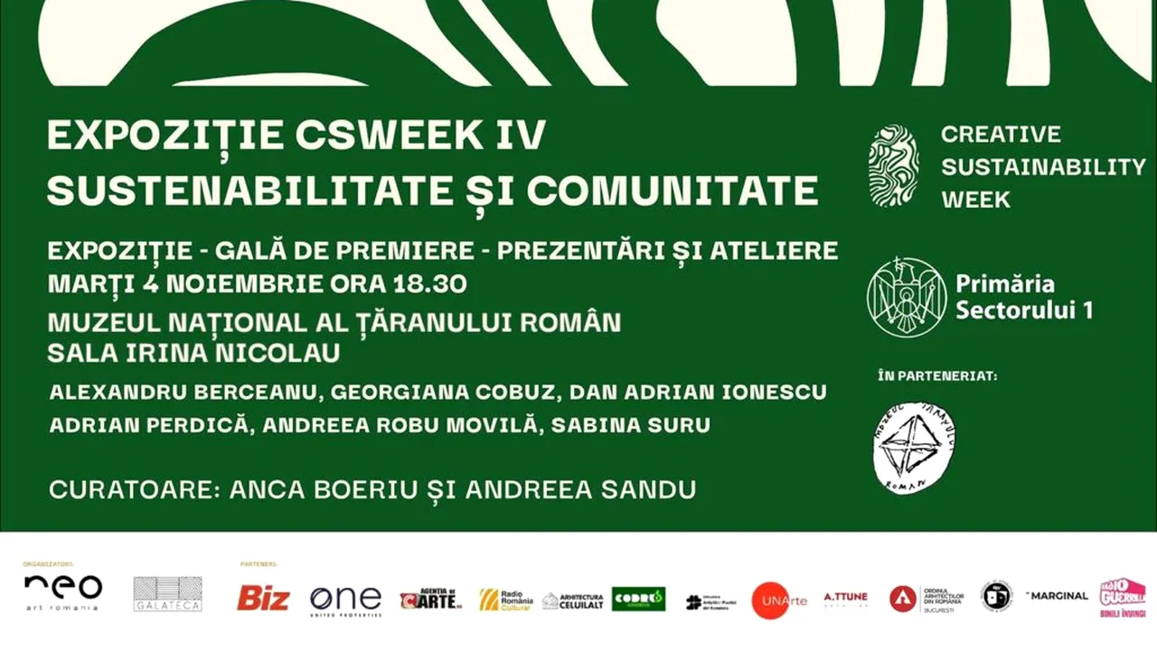 Expoziția „Comunitate și sustenabilitate” – eveniment CSWeek la MȚR