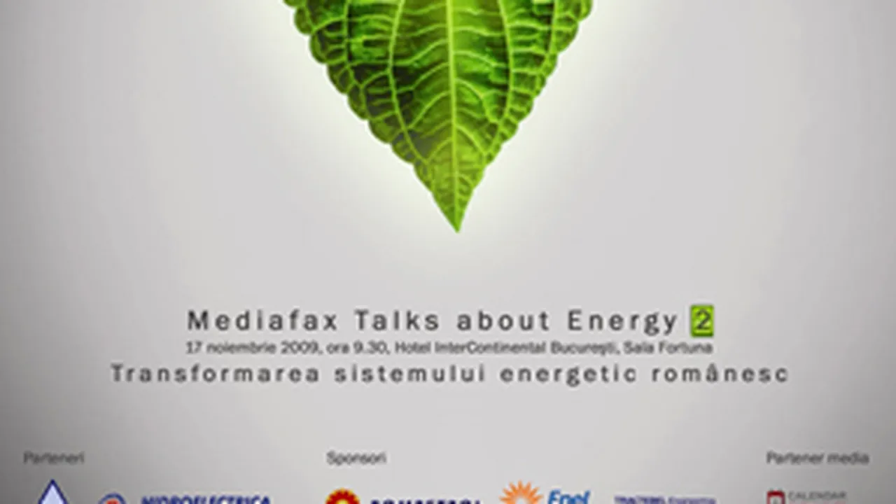 Transformarea sistemului energetic românesc, analizată la Mediafax Talks about Energy
