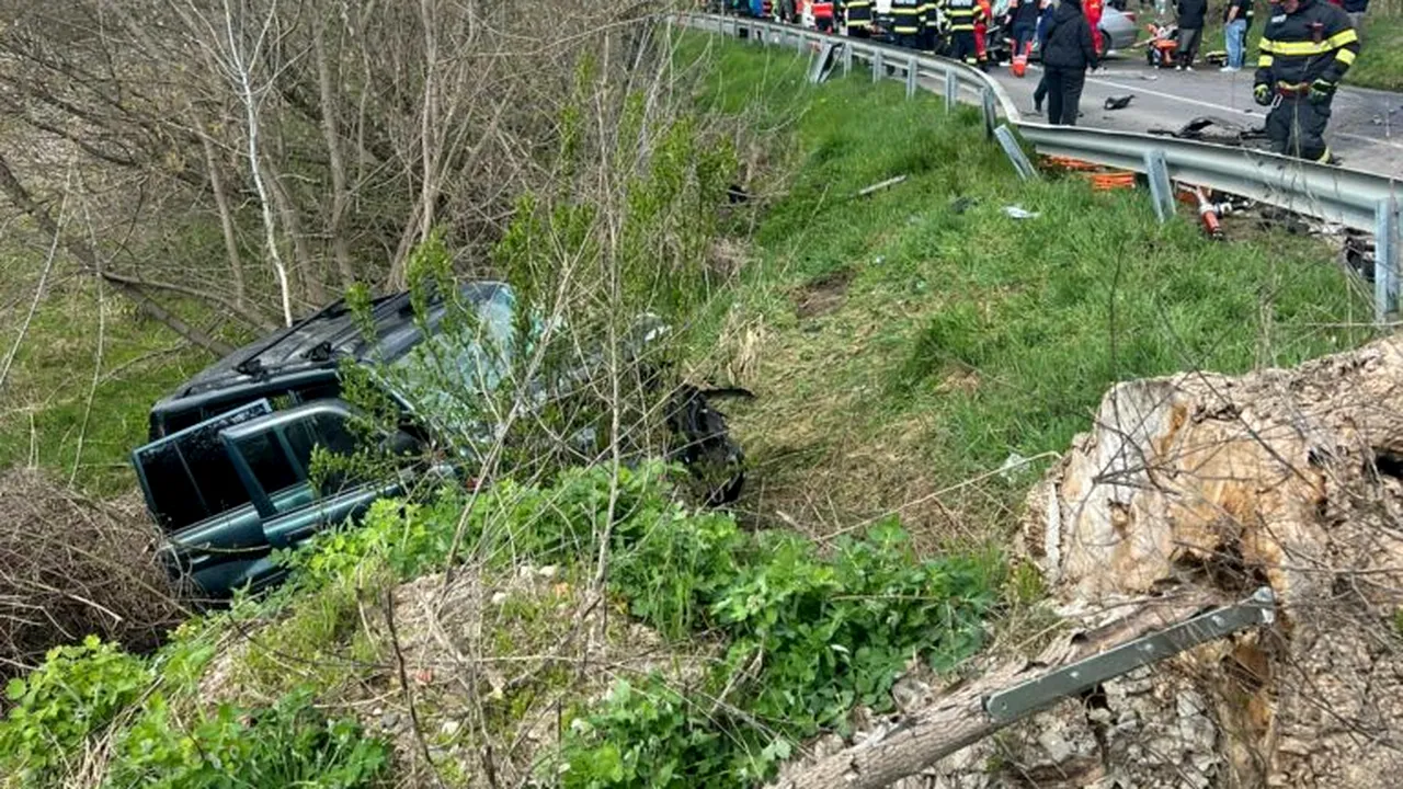 UPDATE Accident grav pe un drum județean din Sibiu. Planul roșu de intervenție, activat