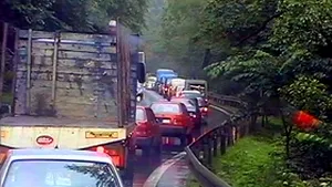 Trafic aglomerat pe Valea Prahovei