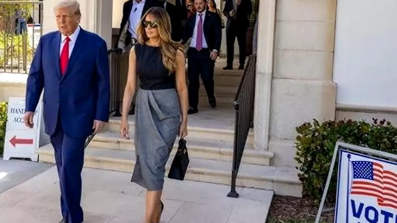 Donald Trump a votat în Florida. Candidatul s-a adresat jurnaliştilor aflaţi în interiorul secţiei
