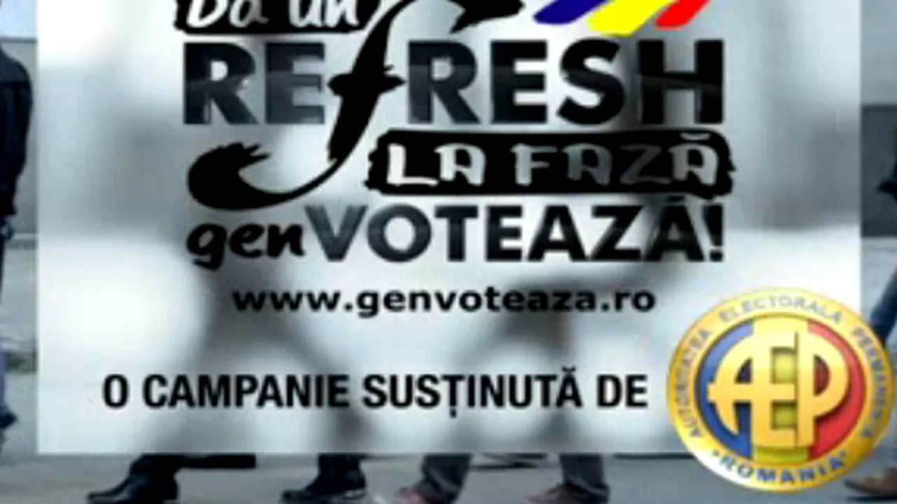 Campanie pentru prezenţa tinerilor la vot: 