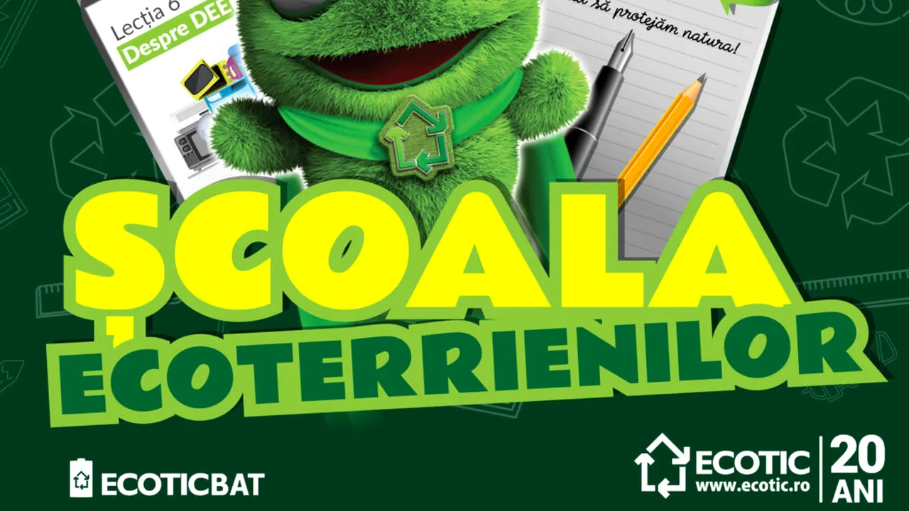 ECOTIC deschide înscrierile în programul național „Școala Ecoterrienilor”