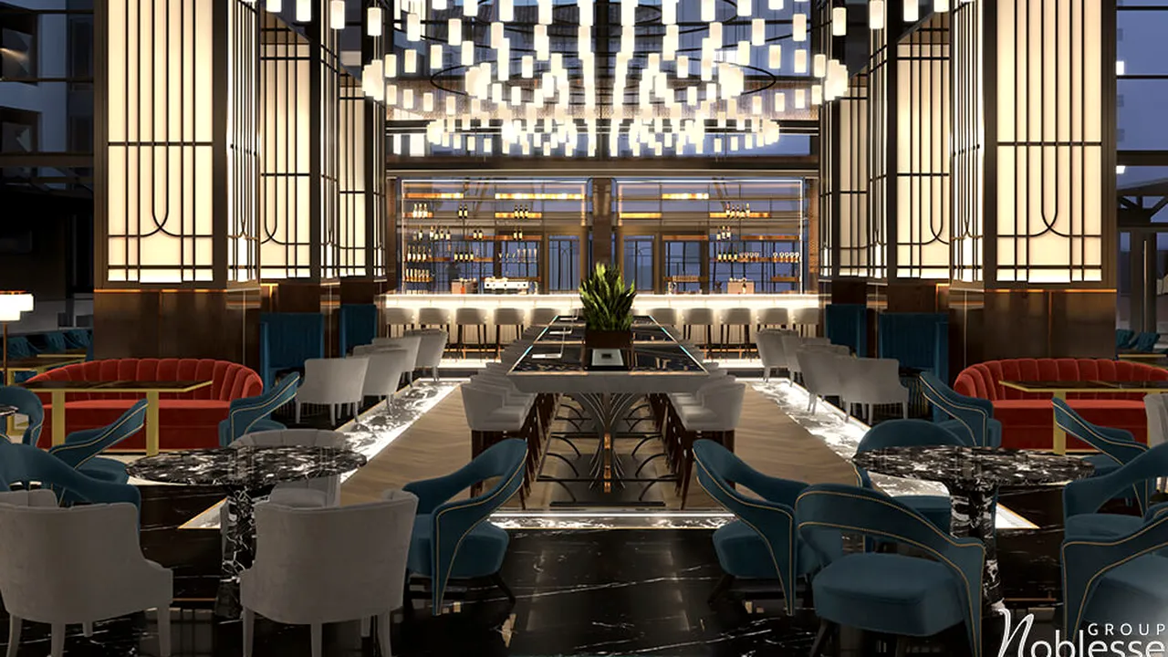 Noblesse a creat conceptul noului design interior pentru lobby-ul Radisson Blu Hotel, Bucureşti