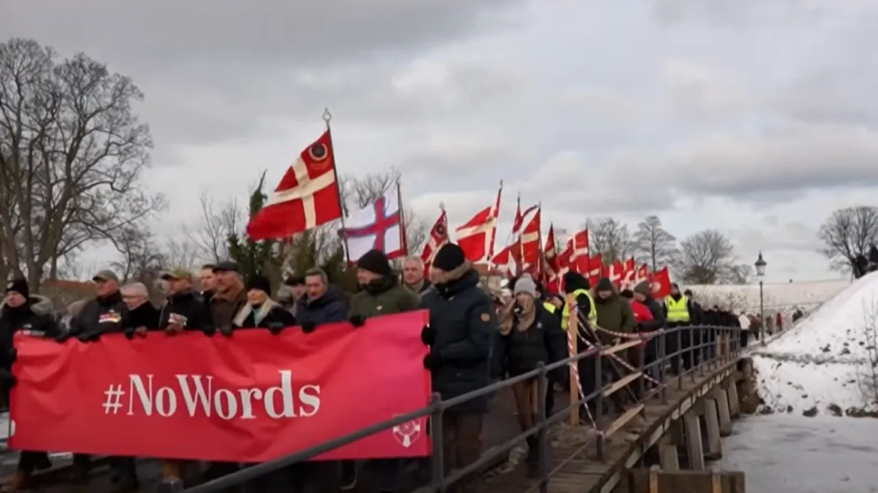 Protestatarii din Copenhaga se mobilizează în sprijinul veteranilor danezi după declarațiile lui Trump