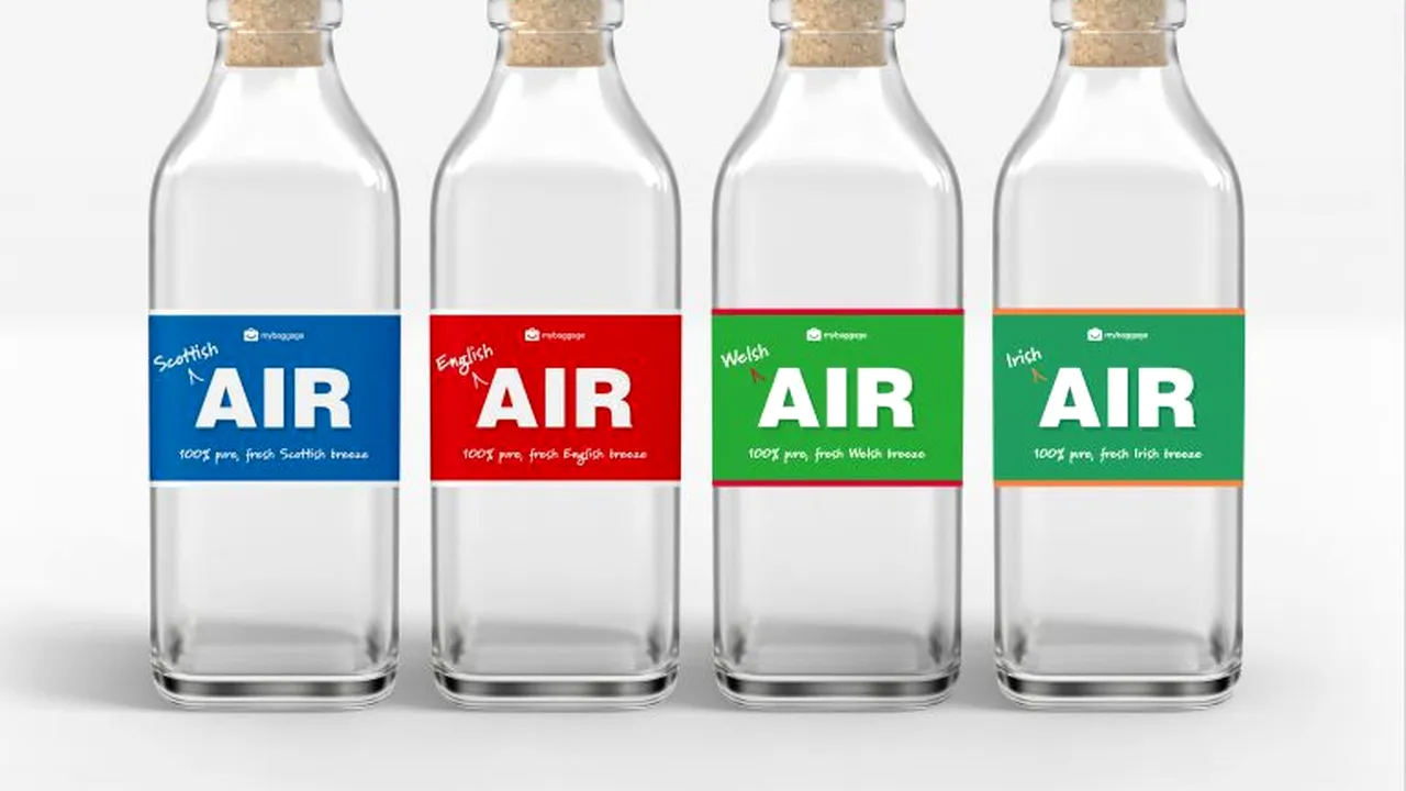 O companie britanică lansează ”aerul îmbuteliat” pentru cei cărora le este dor de casă. O sticlă costă 33$