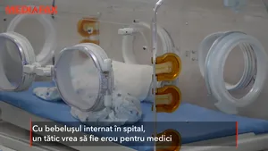 Un tătic a donat 10 mii de viziere medicilor ce au grijă de bebeluşul său