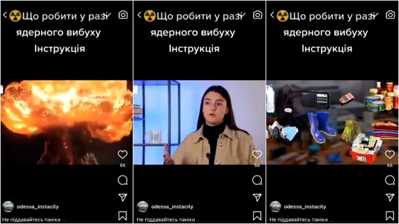 În Ucraina se transmit instrucţiuni de apărare împotriva unui atac atomic: Ai 15 minute să găseşti adăpost

