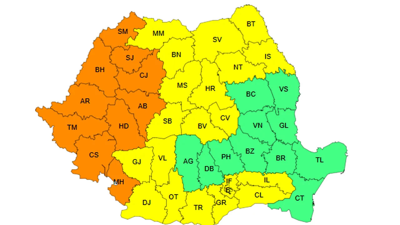 METEO. Aproape toată ţara sub avertizare de caniculă
