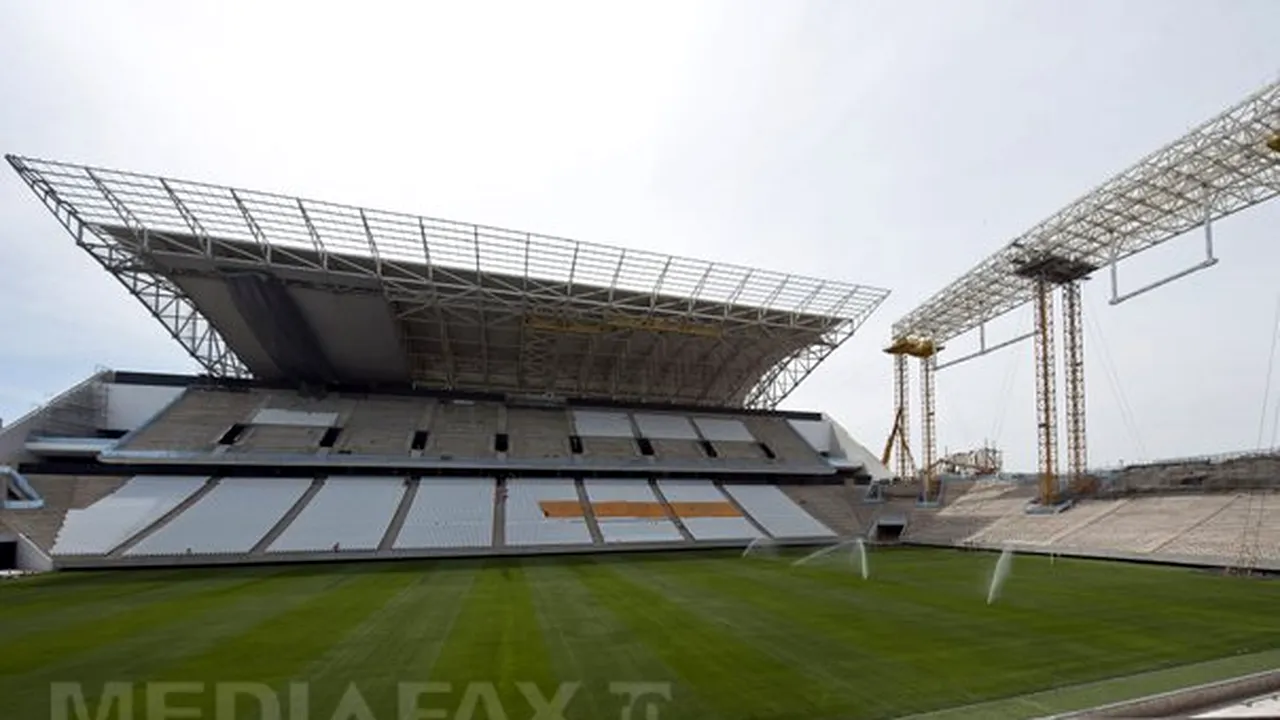 Stadionul din Sao Paulo nu va fi complet terminat până la inaugurarea oficială