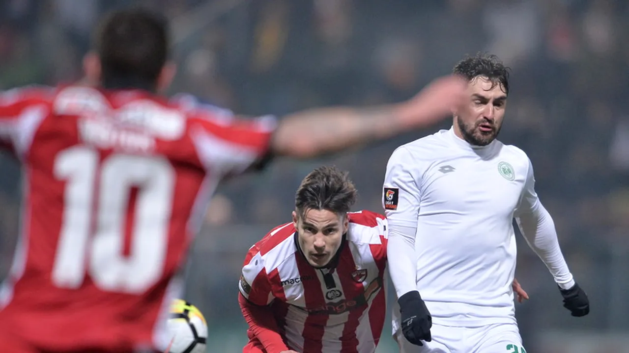 Dinamo a învins Concordia Chiajna şi a urcat pe locul 6 în Liga 1