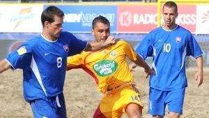 Naţionala de fotbal pe plajă a obţinut prima victorie în preliminariile Campionatului Mondial