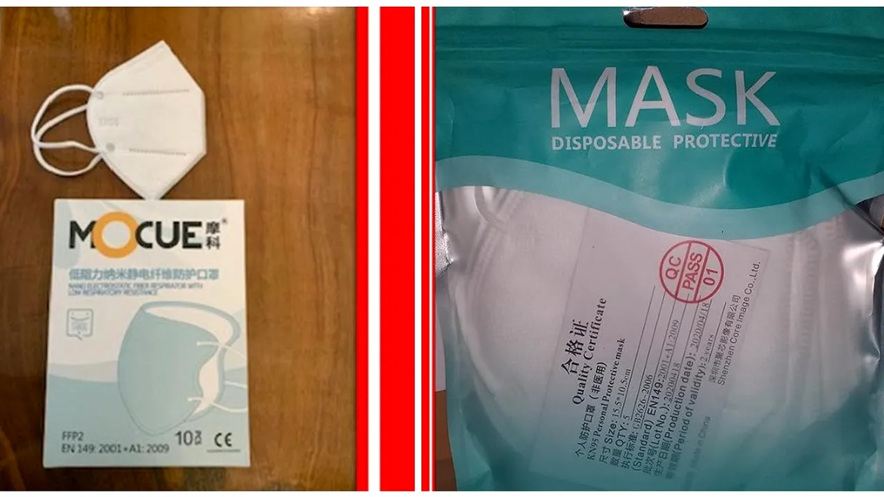 AVERTISMENT Protecţia consumatorului: măşti periculoase, vândute în România. 