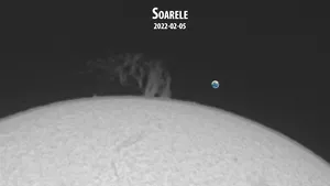 Imagine inedită cu Soarele, surprinsă de către Observatorul Astronomic din Bucureşti