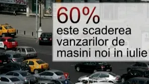 Scădere de 60% a pieţei auto în luna iulie