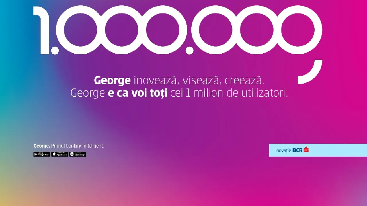 (P) George, primul banking inteligent, aniversează doi ani şi un milion de utilizatori!