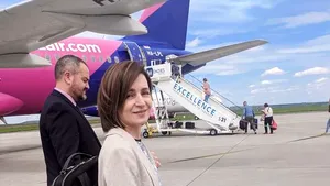 Maia Sandu, zbor spre Bruxelles cu un avion low-cost