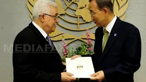 Mahmoud Abbas a predat cererea de aderare la ONU a statului Palestina, pe baza frontierelor din 1967