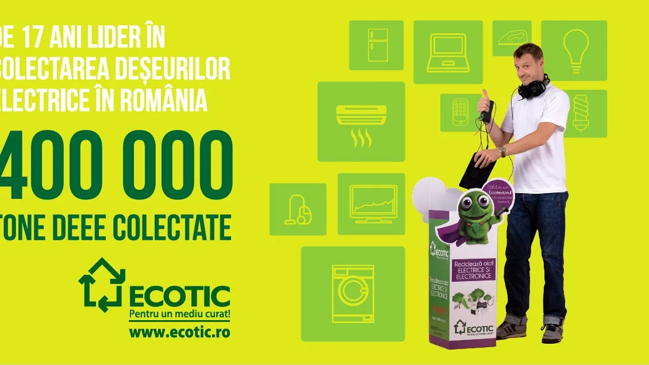 ECOTIC: lider în domeniul managementului deşeurilor electrice