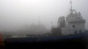 Porturile constănţene au fost închise din cauza ceţii