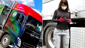 Povestea lui Rino Sasaki, tânăra considerată a fi cea mai frumoasă şoferiţă de TIR din Japonia