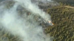 Incendiul de vegetaţie din Transalpina: Peste 200 de pompieri intervin în continuare pentru stingerea focarelor - VIDEO