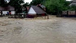 Bilanţul ravagiilor făcute de inundaţii în unul din judeţele ţării: zeci de animale moarte, zeci de maşini avariate. Apa a pătruns şi în sediul Fiscului
