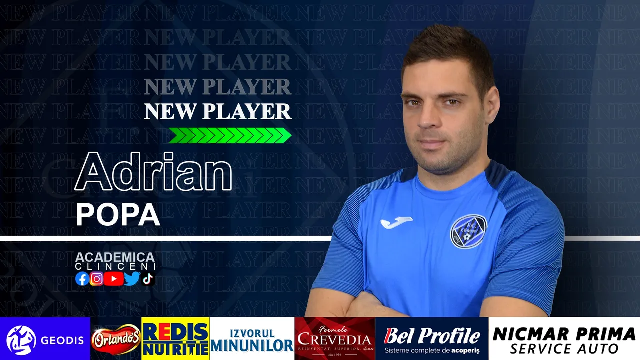 Adrian Popa a semnat cu Academica Clinceni până la finalul sezonului. Cum a fost primit de noul club