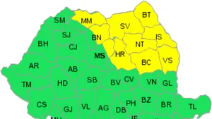 Meteorologists Extend Code Yellow Rain Alert For N, NE Romania Until Wednesday Morning