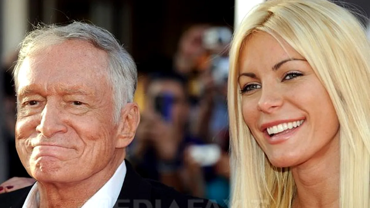 Hugh Hefner se va căsători cu logodnica sa, mai tânără cu 60 de ani, în noaptea de Revelion