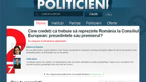 MEDIAFAX lansează www.politicieni.mediafax.ro, singura platformă din România despre politicienii aflaţi în funcţii publice