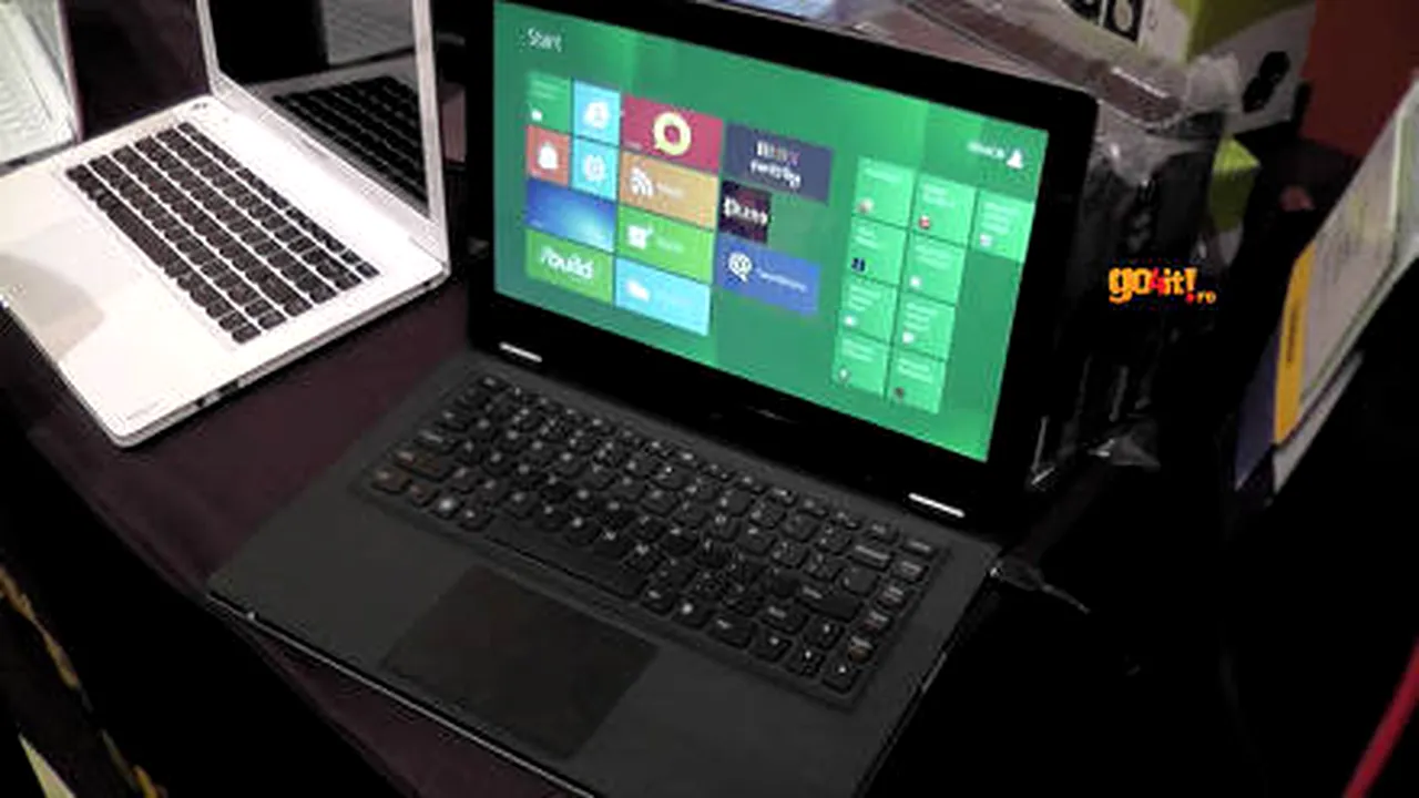 CES 2012: Lenovo IdeaPad Yoga - laptop cu Windows 8, convertibil în tabletă