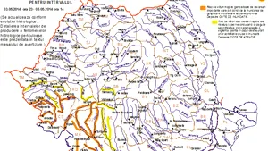 COD PORTOCALIU de inundaţii în şase judeţe. Avertizarea hidrologilor