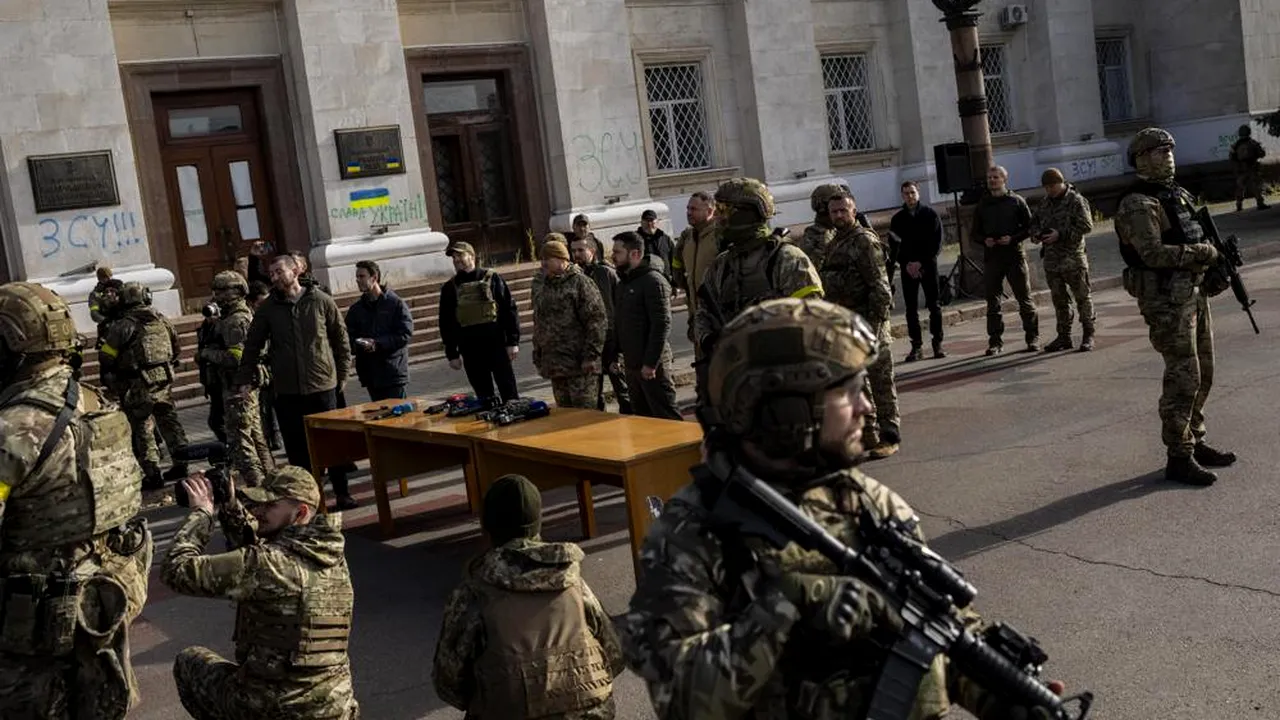 Volodimir Zelenski, mesaj din Kherson proaspăt eliberat: Este începutul sfârşitului