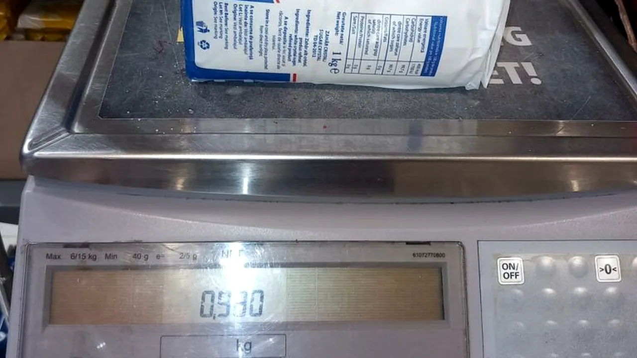 140 de tone de zahăr oprite de ANPC din cauza diferențelor de gramaj. Consumatorii ar fi plătit pentru 10 tone inexistente